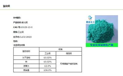二水氯化铜在非临床诊断用生物试剂研发中的应用探析